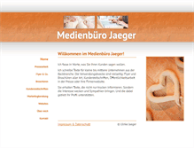 Tablet Screenshot of medienbuero-jaeger.de